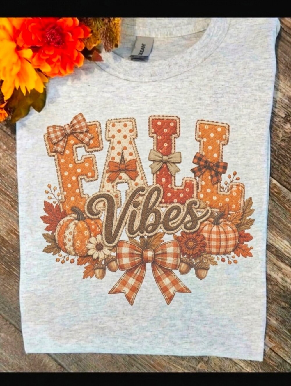 Fall Vibes Short Sleeve Tshirt pumpkin cute popular Floral